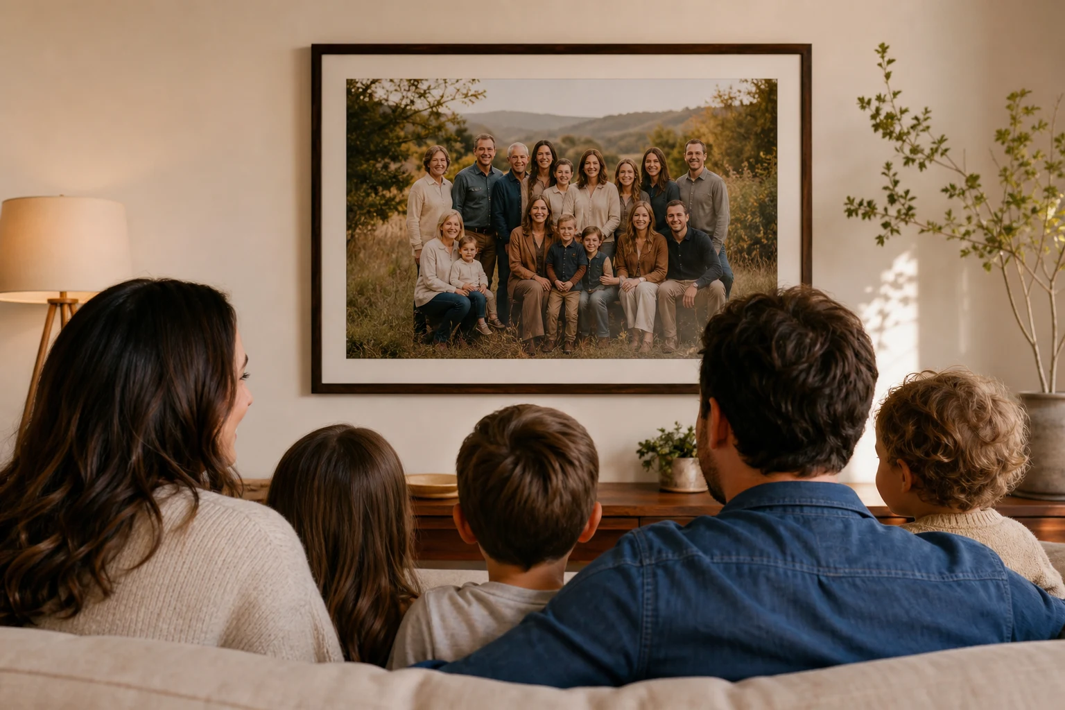 Blend Family Photos from Different Events into One Portrait