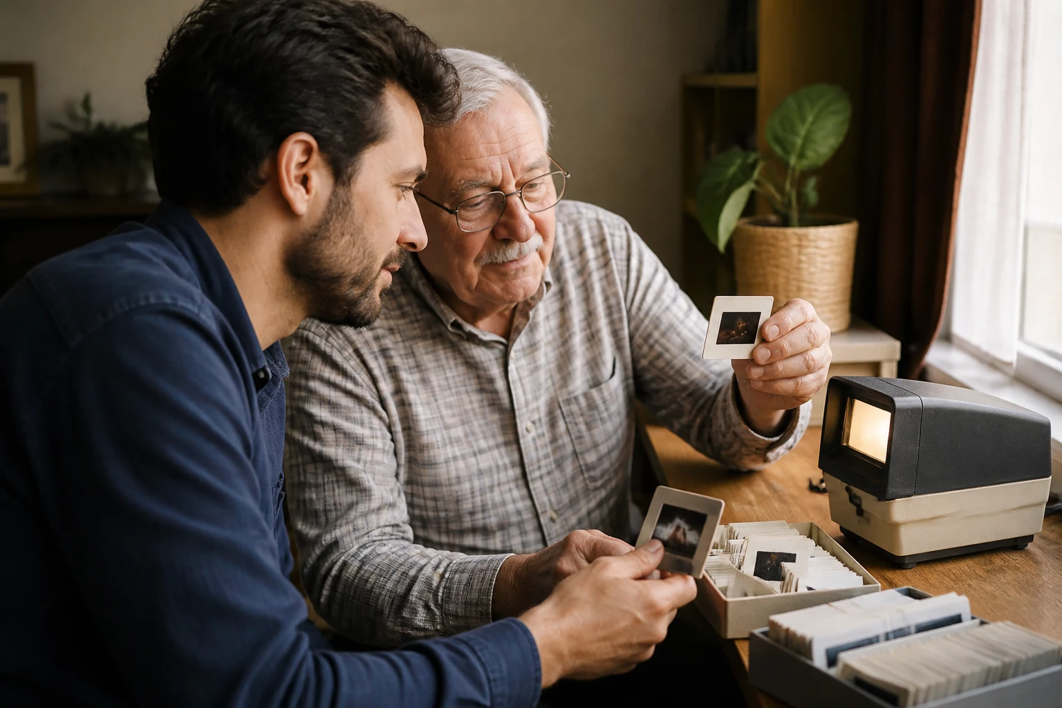 How to Digitize and Enhance Old Family Slides with AI