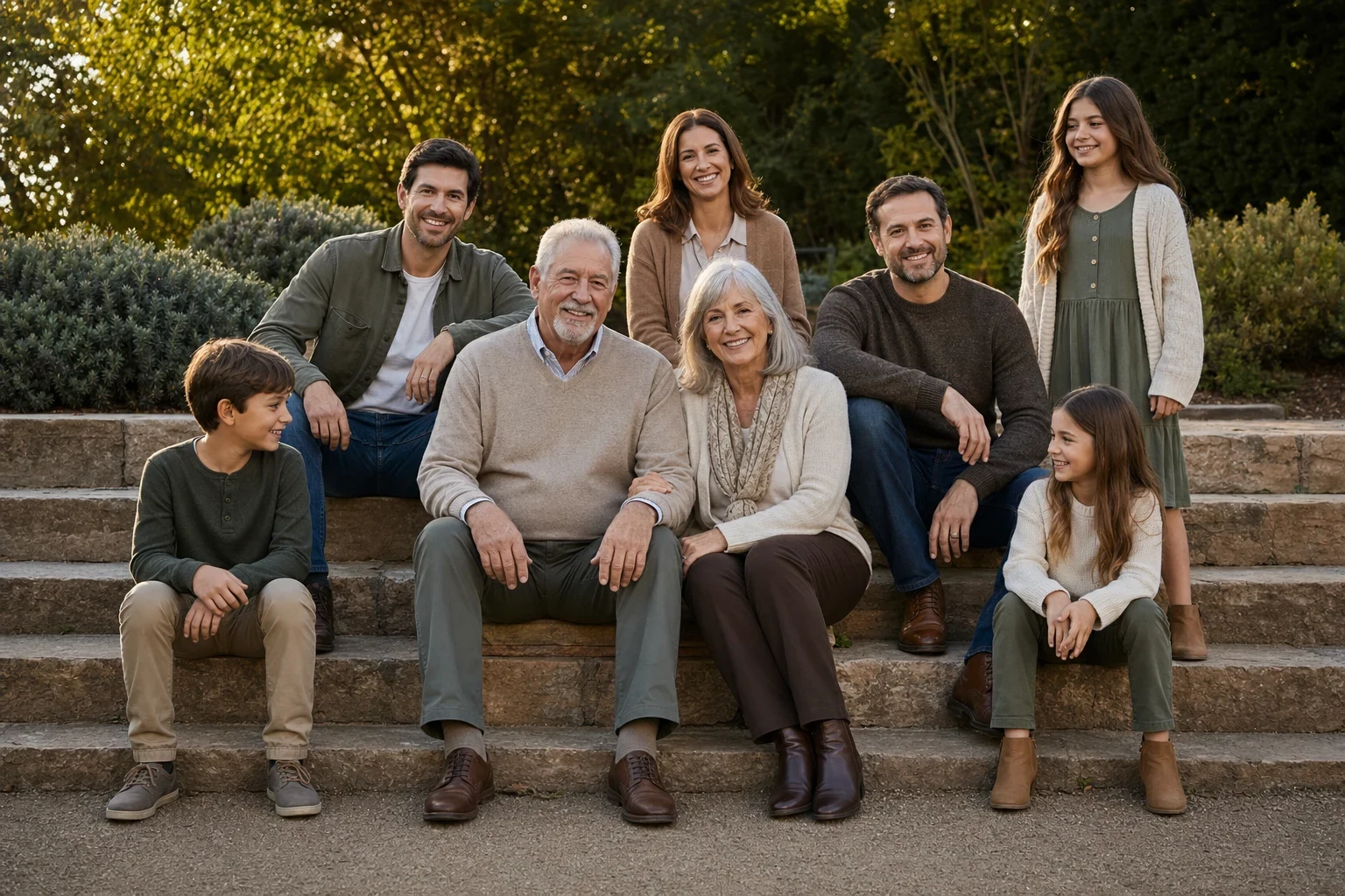 Large Family Portrait Poses: Creative Ideas for Groups