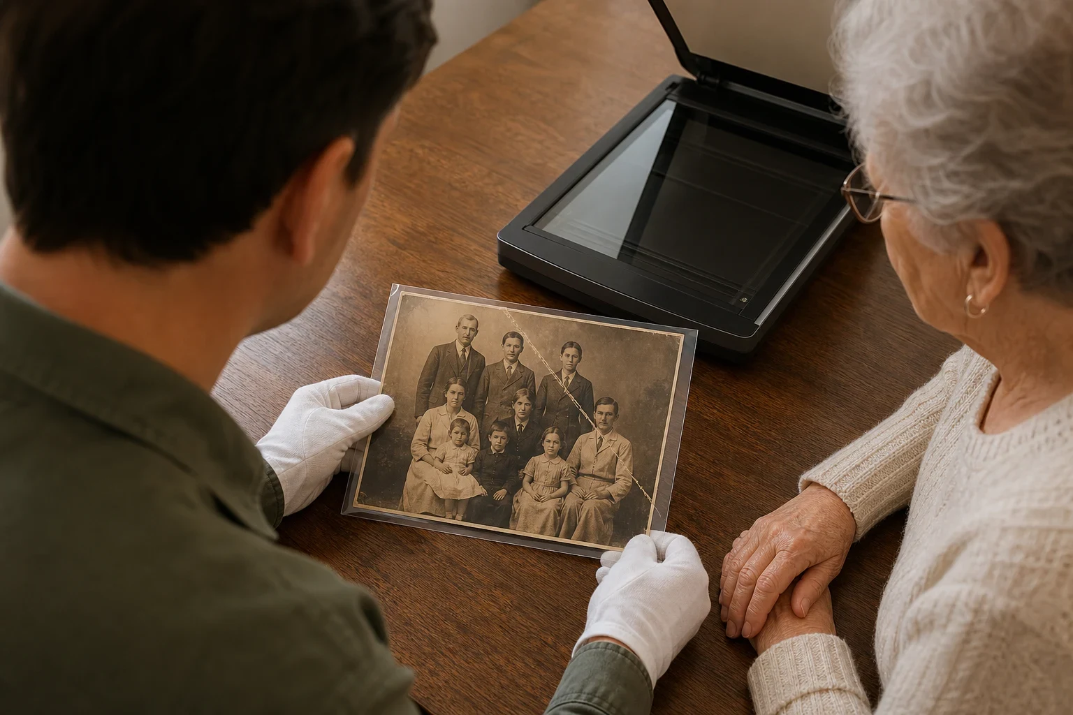 How to Restore Old Photos with Creases Using AI