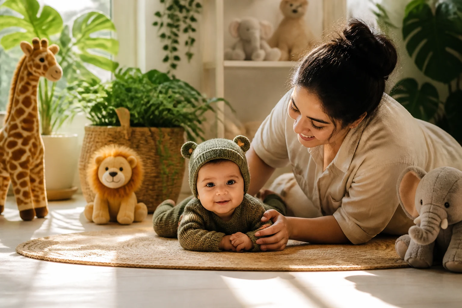 Jungle-Themed Baby Photoshoot: Easy DIY Guide