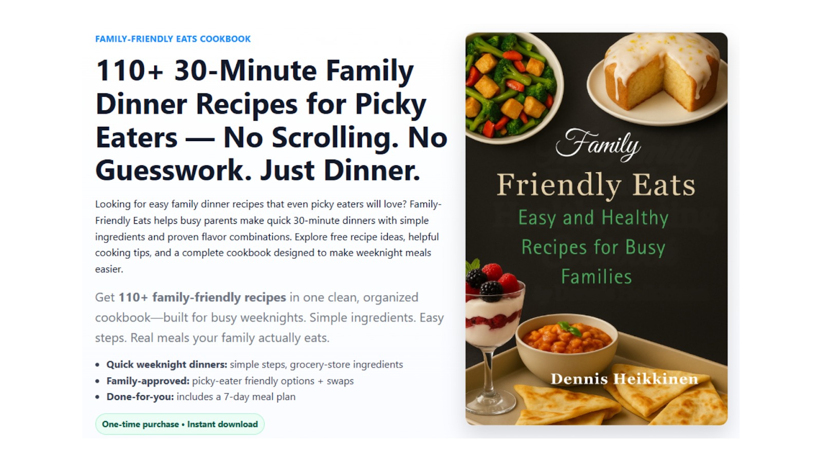 Practical meal planning guide for reducing family dinner stress