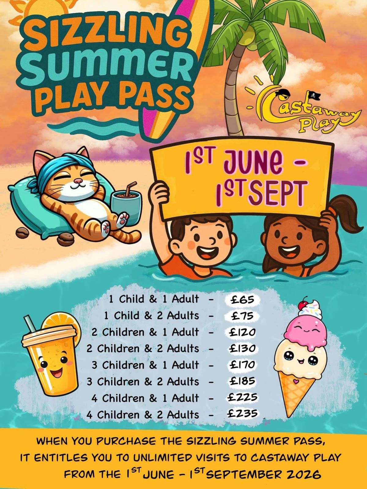 Castaway Play's Sizzling Summer Pass 2026