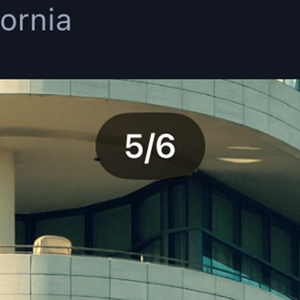 5 of 6 photos indicator