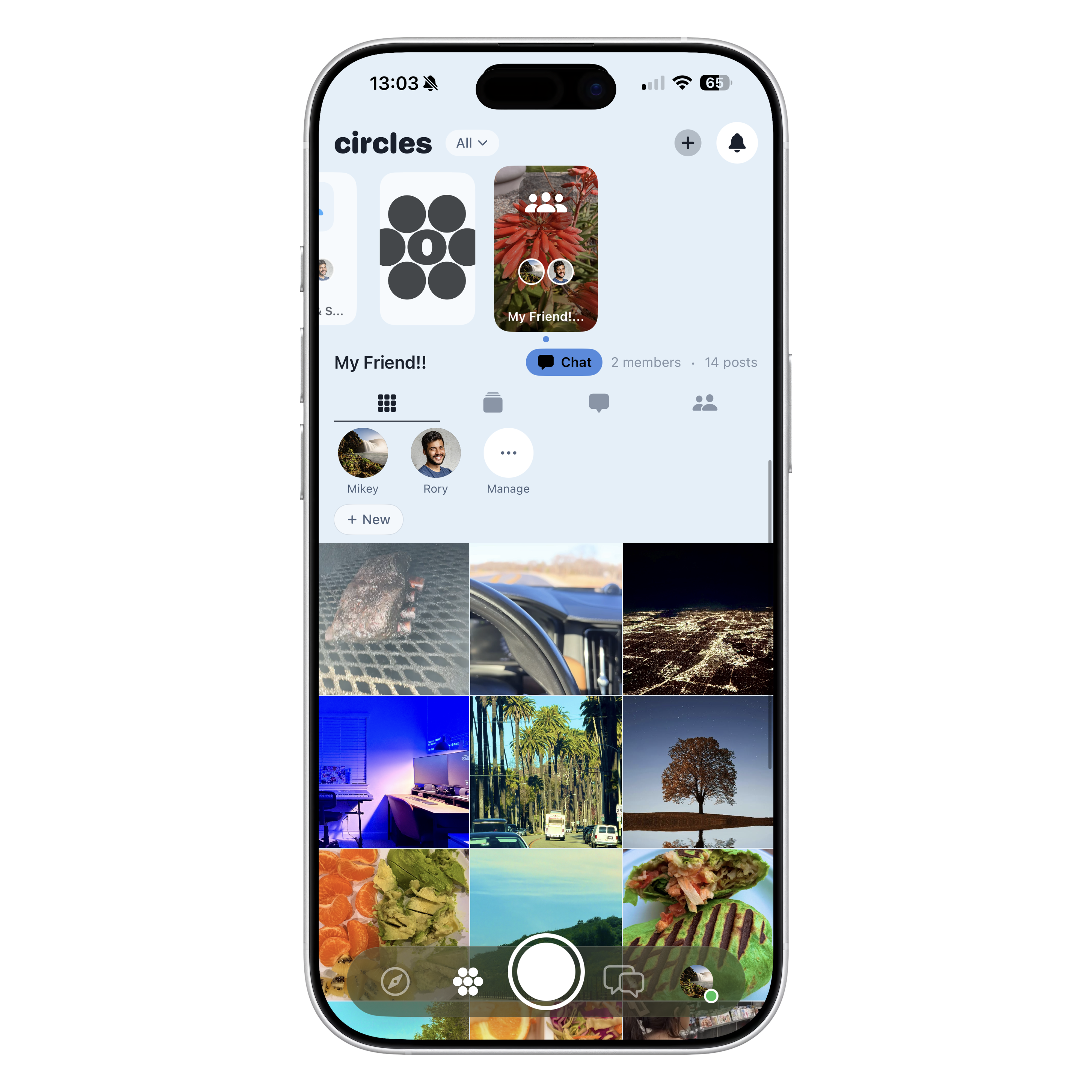 Custom circle background