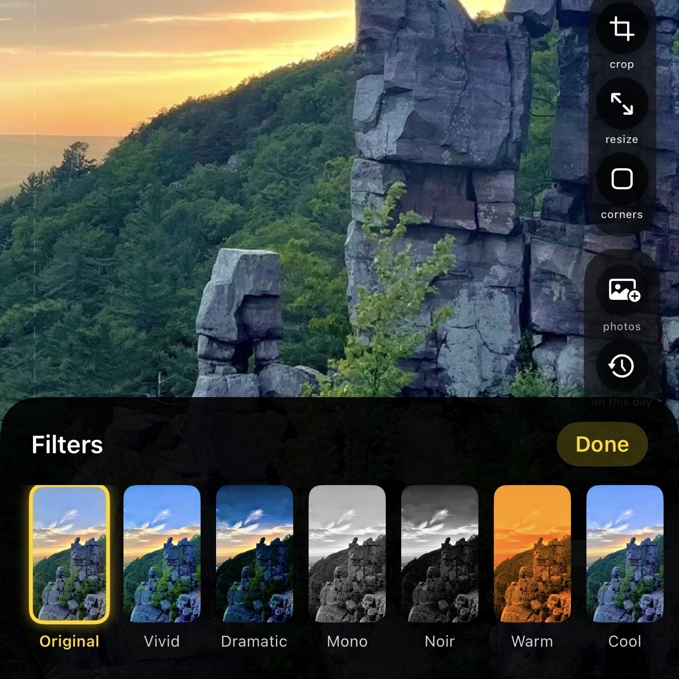 Filters tool