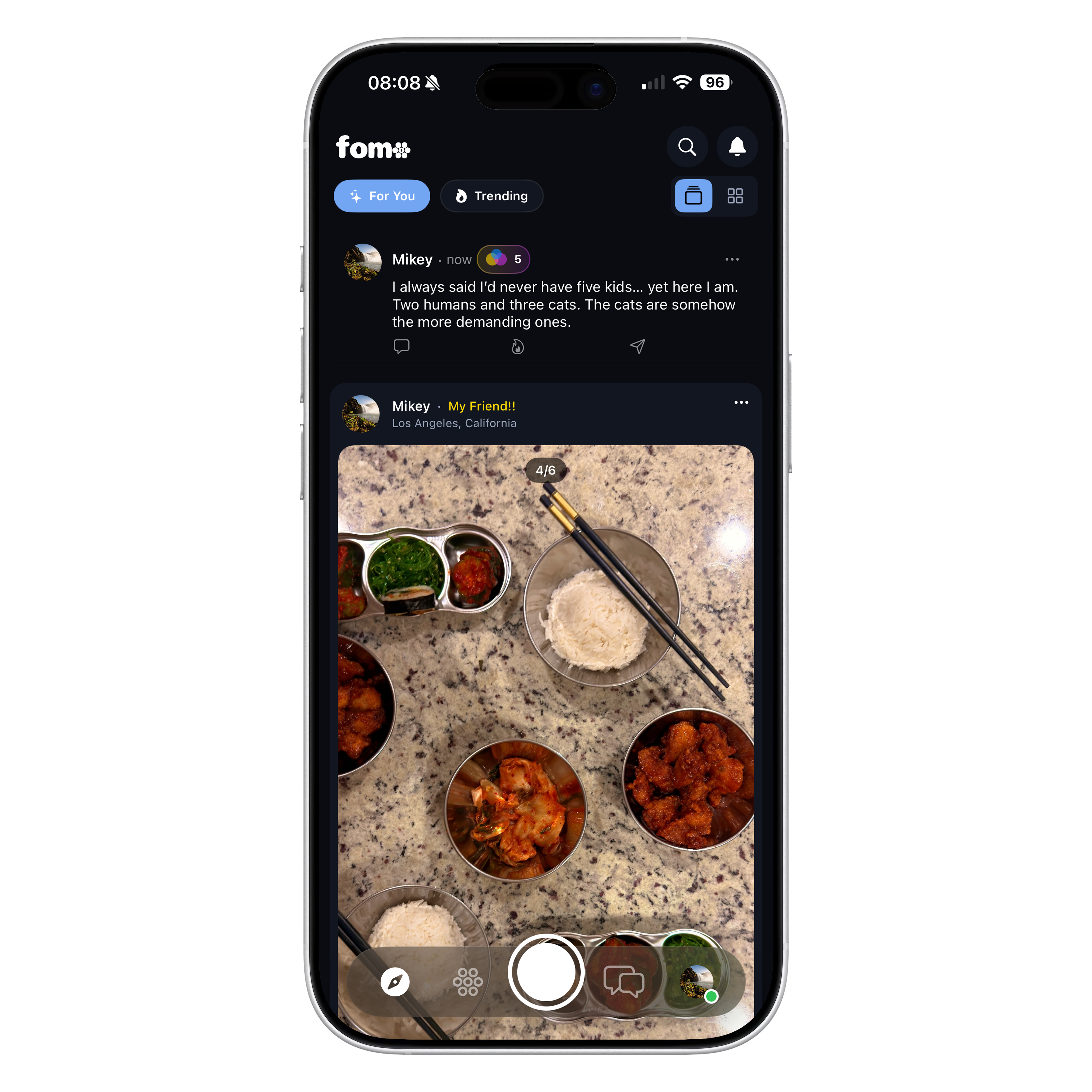 Thoughts feed on fomo