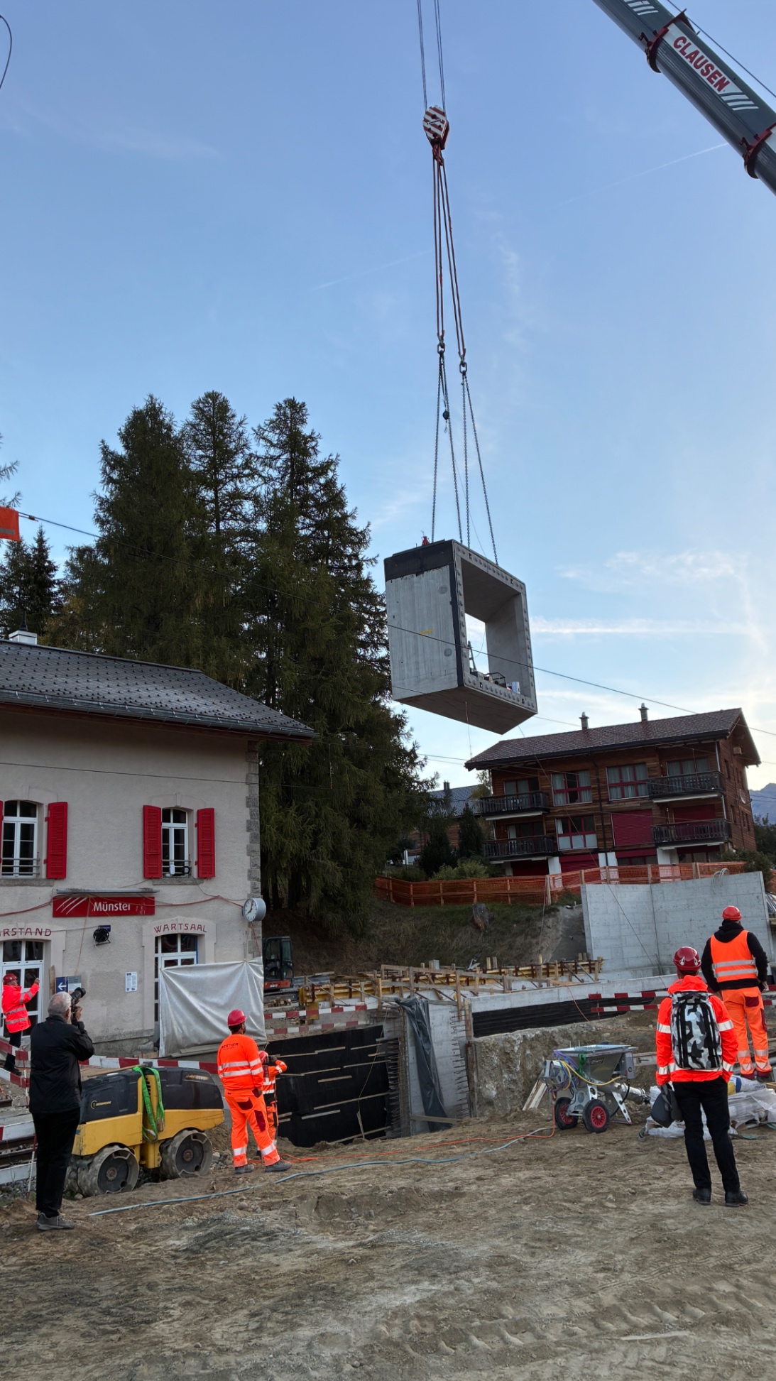 Personenunterführung Münster: fünf Elemente in vier Stunden eingebaut — Bild 6