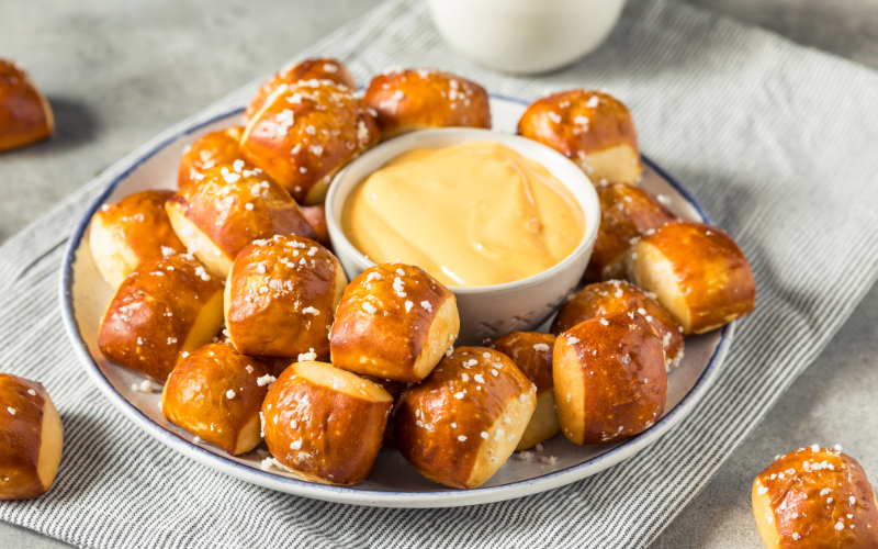 FREE PRETZEL BITES WHEN YOU ORDER ANY DRINK