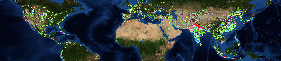 Mapa global de zonas de regadío