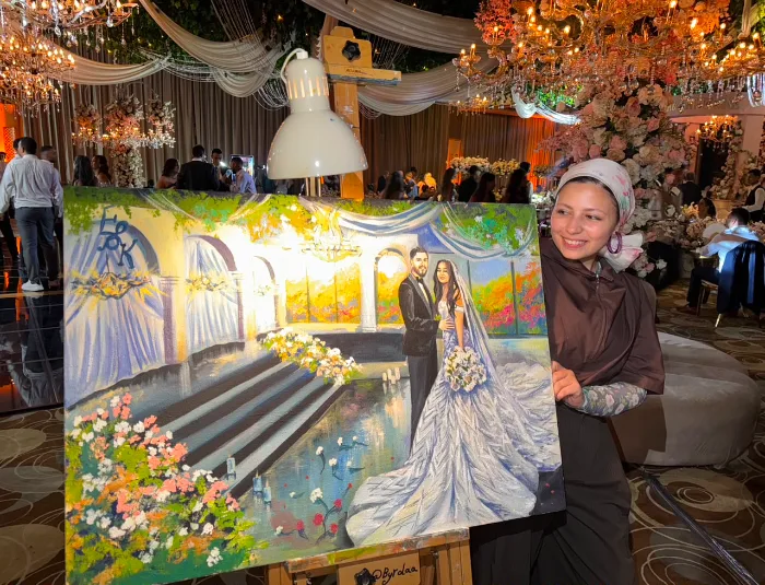 Rola Reda | Live Wedding Painter