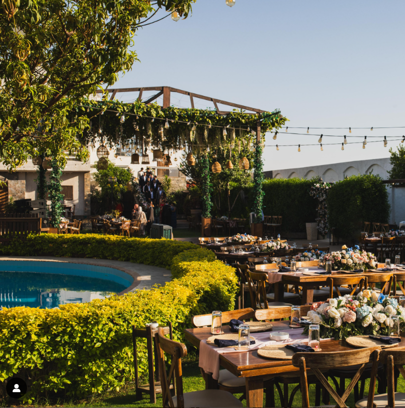 Cheerful garden in Shrouk