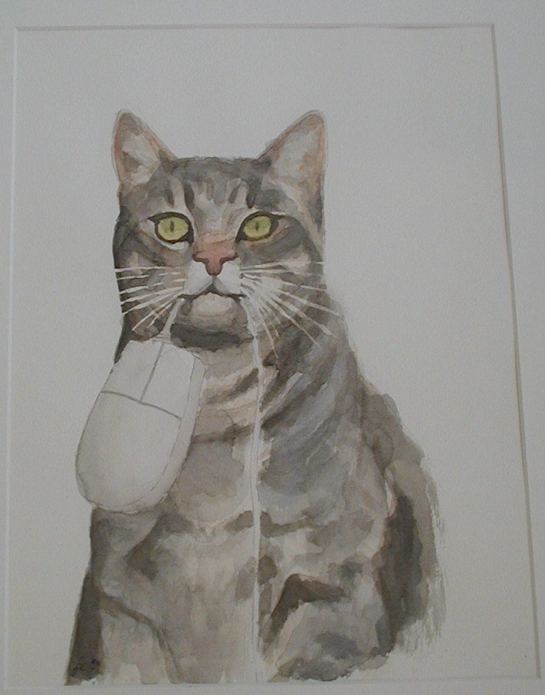 Die Katze fängt die Maus