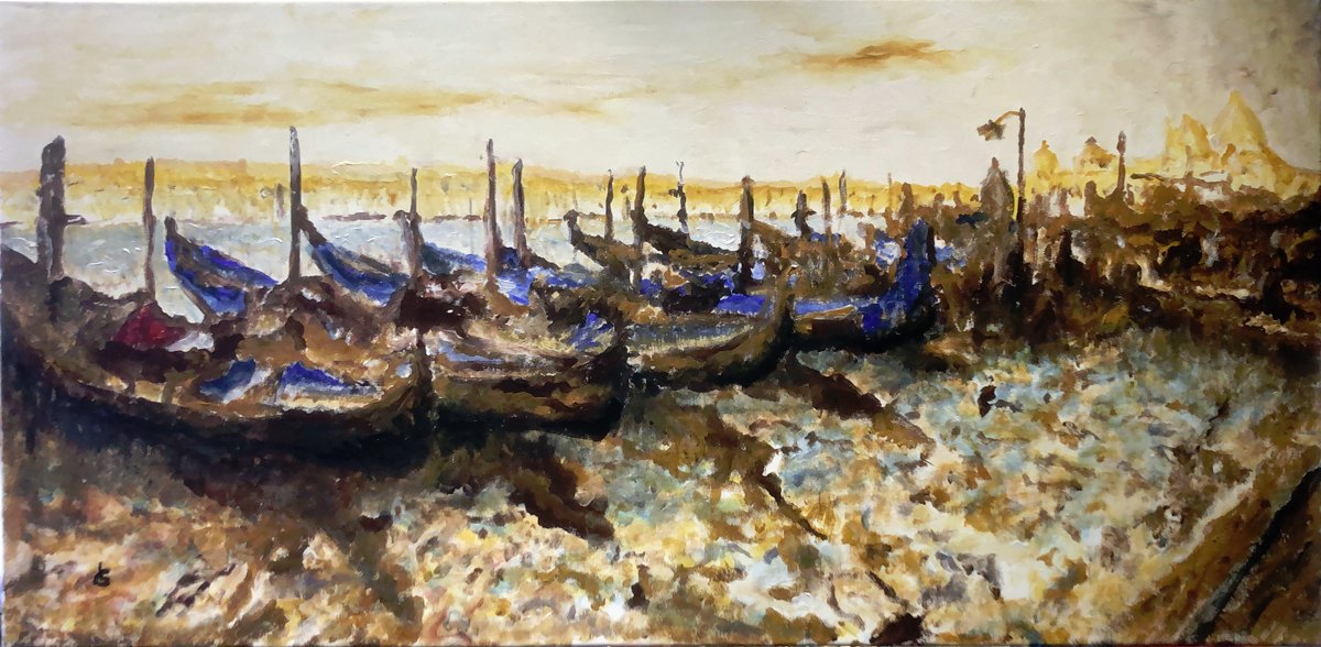 Gondeln vor San Marco