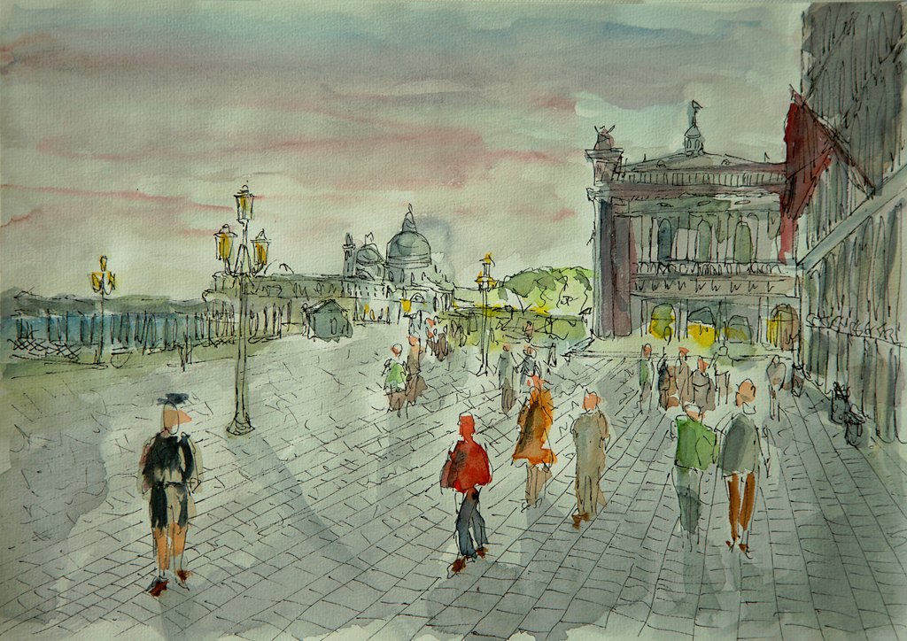 Vor dem Palazzo Ducale