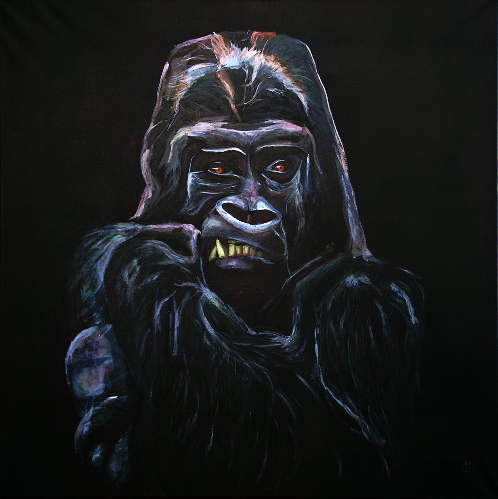 Wütender Gorilla