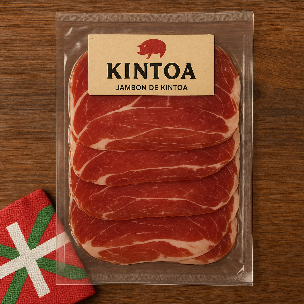 Image de Jambon Kintoa tranché sous vide (sachet de 6)