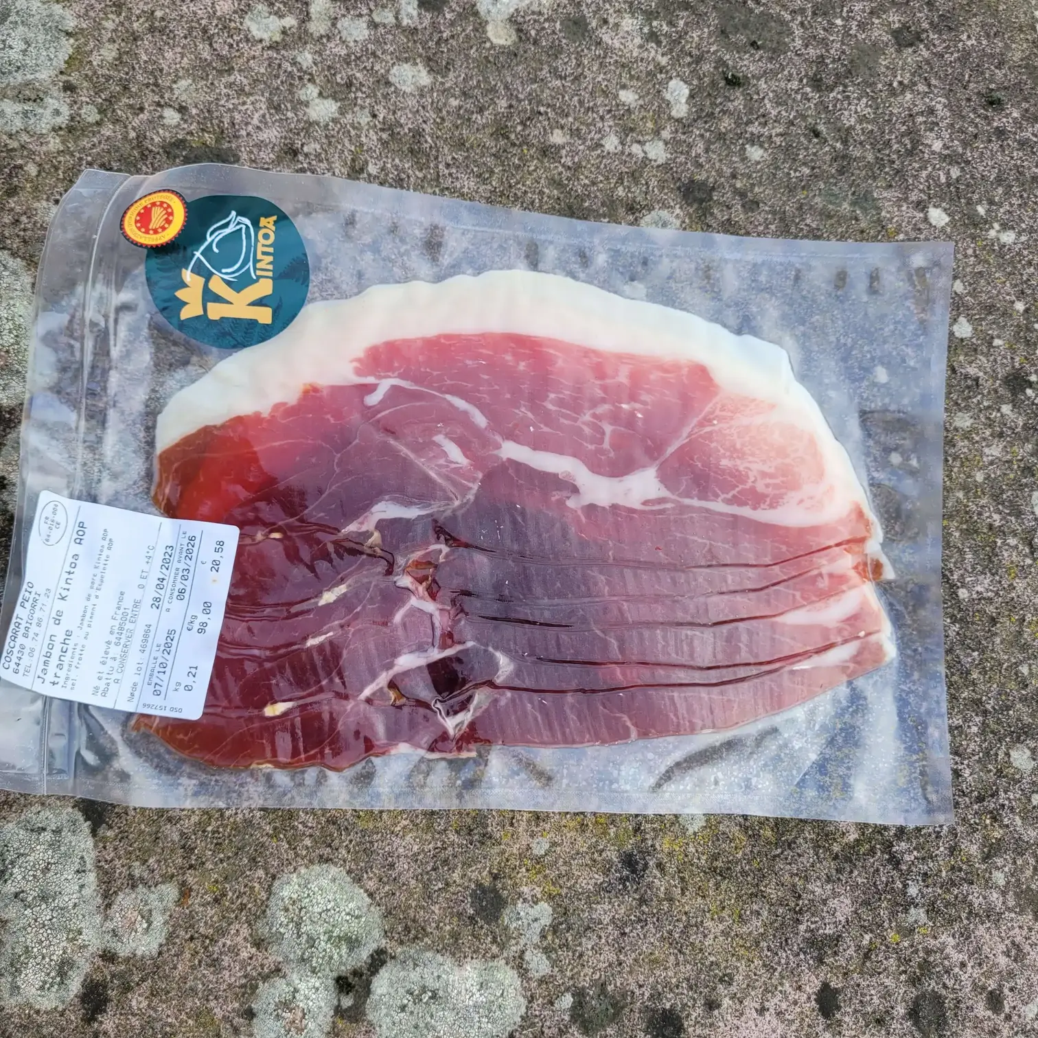 Image de Jambon Kintoa tranché sous vide (sachet de 6)