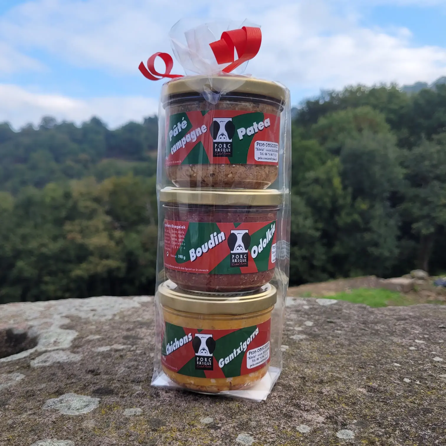 Image de Lot de 3 verrines pâté, boudin, chichon