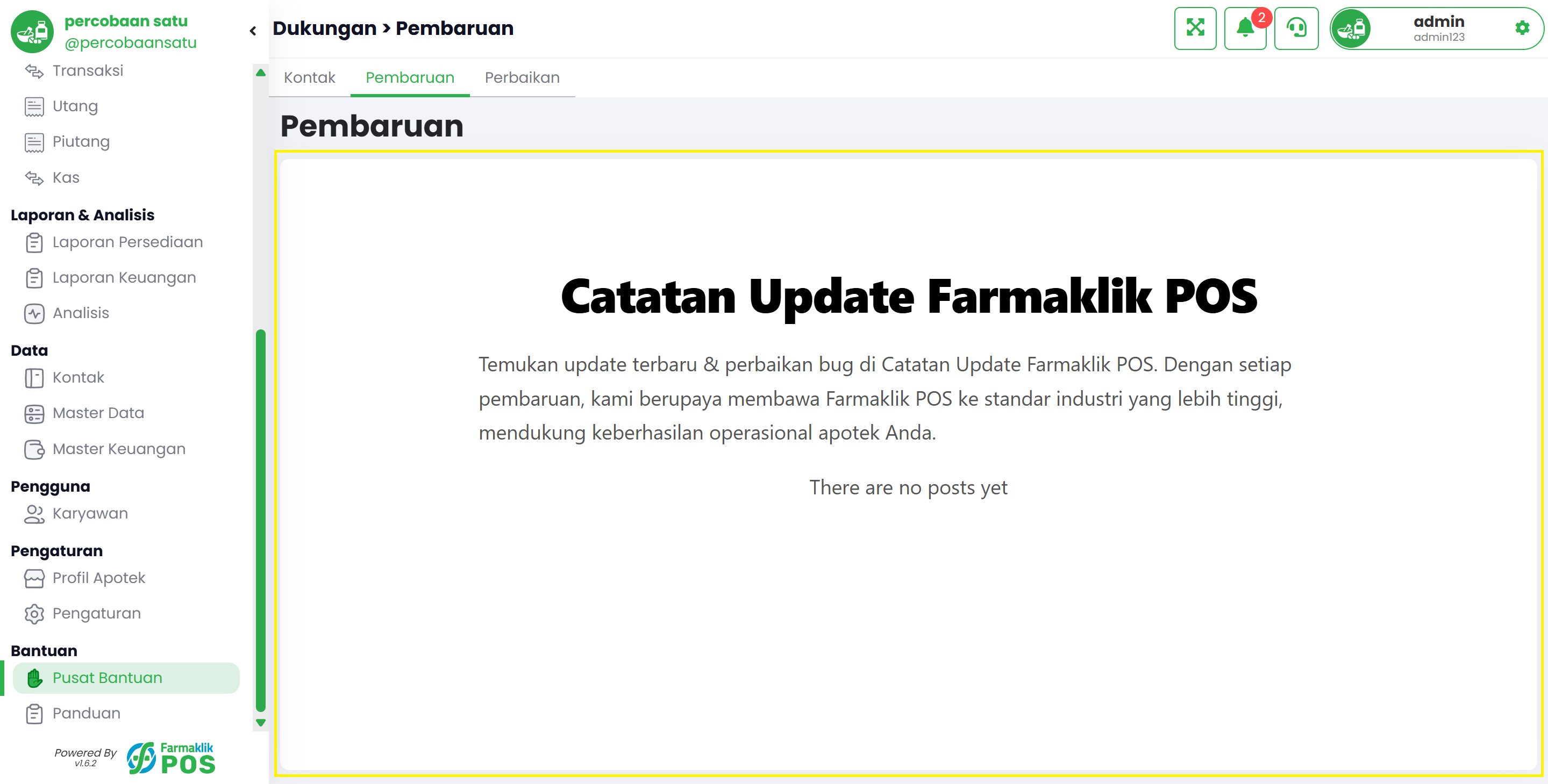 Langkah 2: Daftar Pembaruan Sister Farmaklik