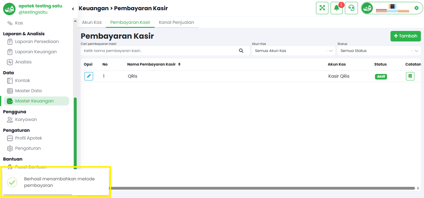 Langkah 4: Konfirmasi Berhasil