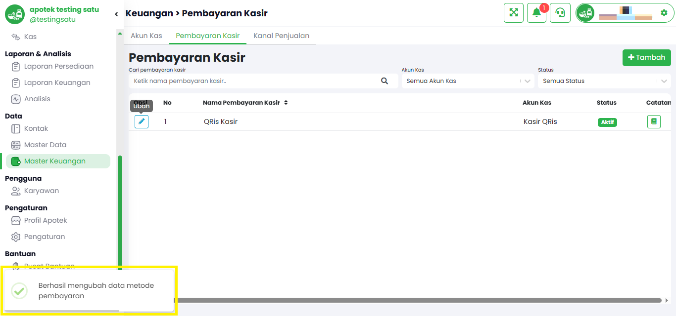 Langkah 3: Konfirmasi Perubahan