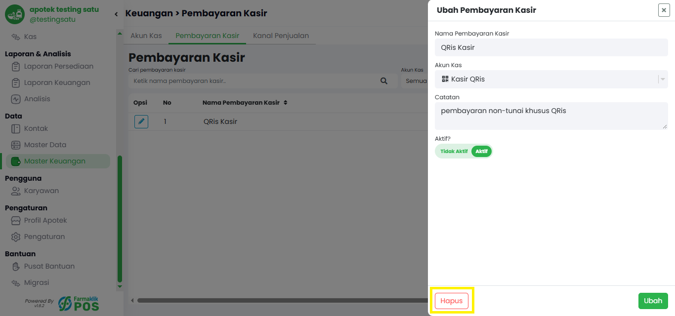 Langkah 2: Klik Tombol Hapus