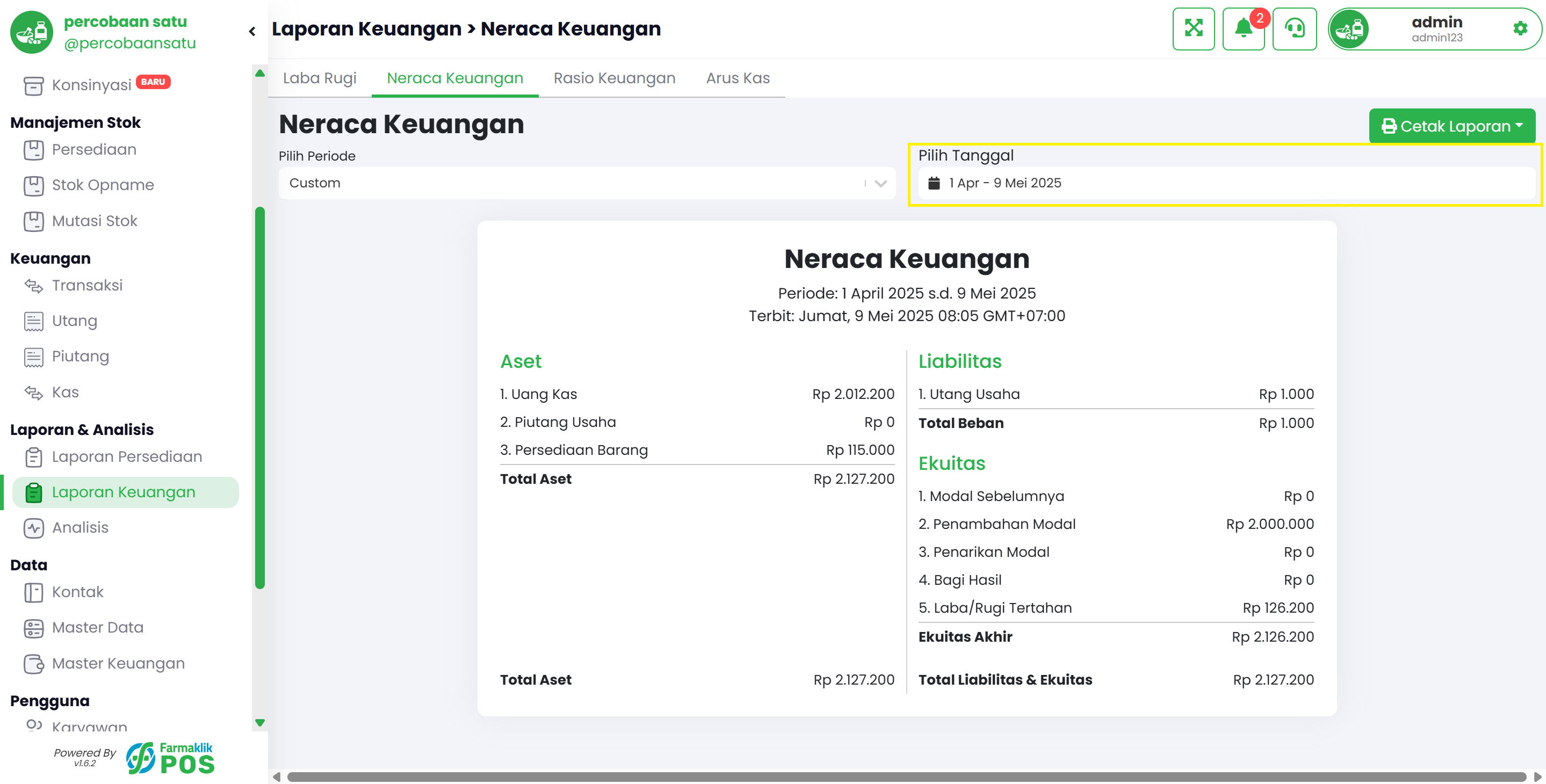 Langkah 3: Sesuaikan Filter Tanggal