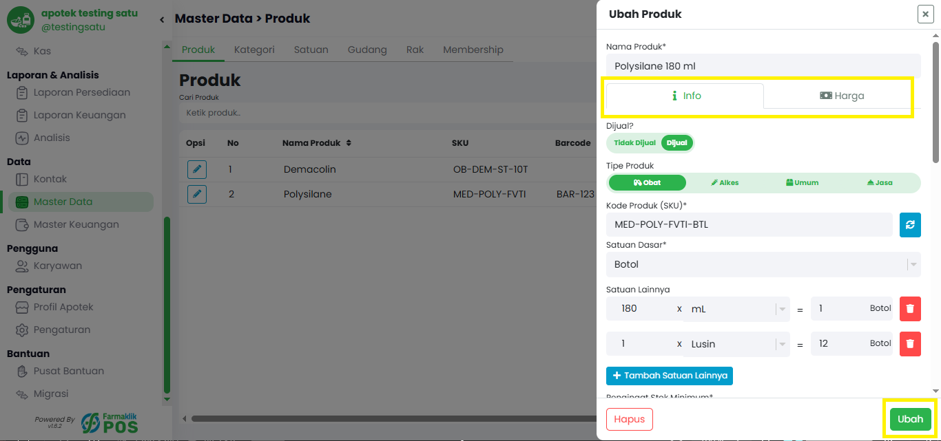 Langkah 2: Isi Form Data Produk