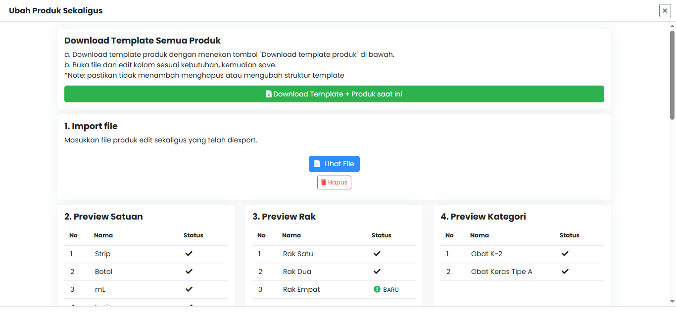 Langkah 4: Upload File Excel