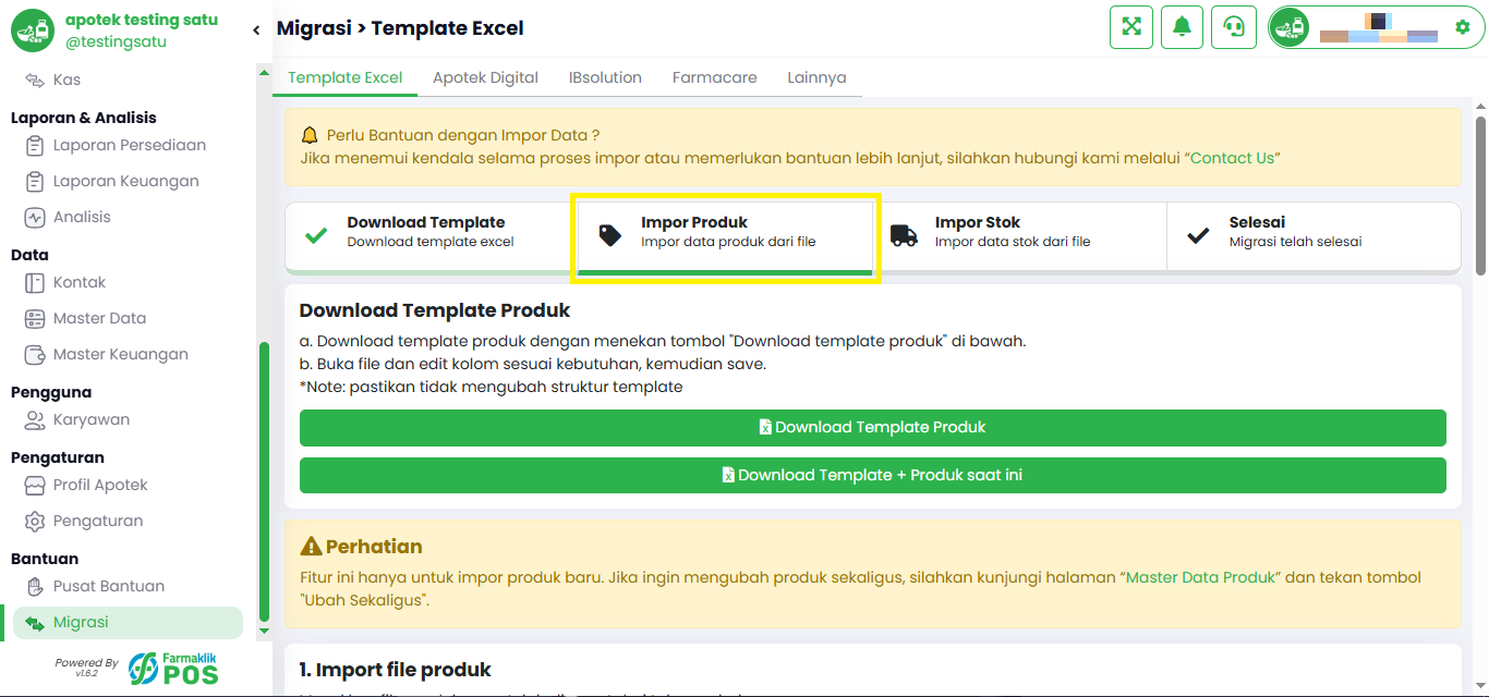 Langkah 3: Pilih File untuk Diimpor