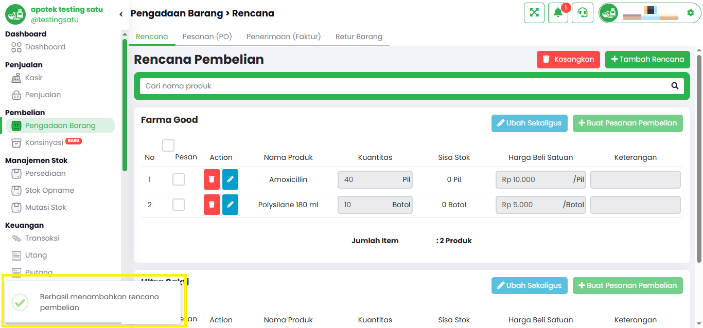 Langkah 4: Konfirmasi Berhasil