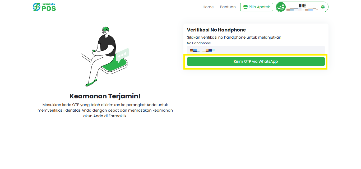 Langkah 4: Verifikasi Nomor Telepon