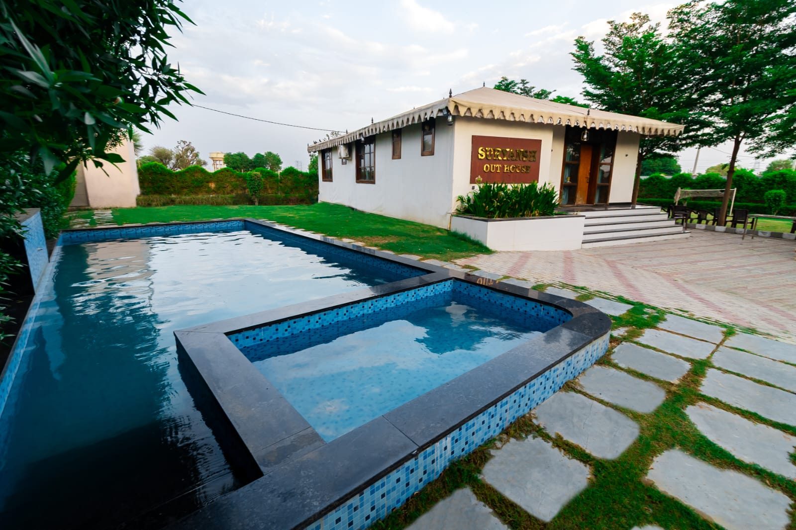 Suryansh Outhouse - Private Pool Farmhouse in Vaishali Estate, Vaishali Nagar, Jaipur