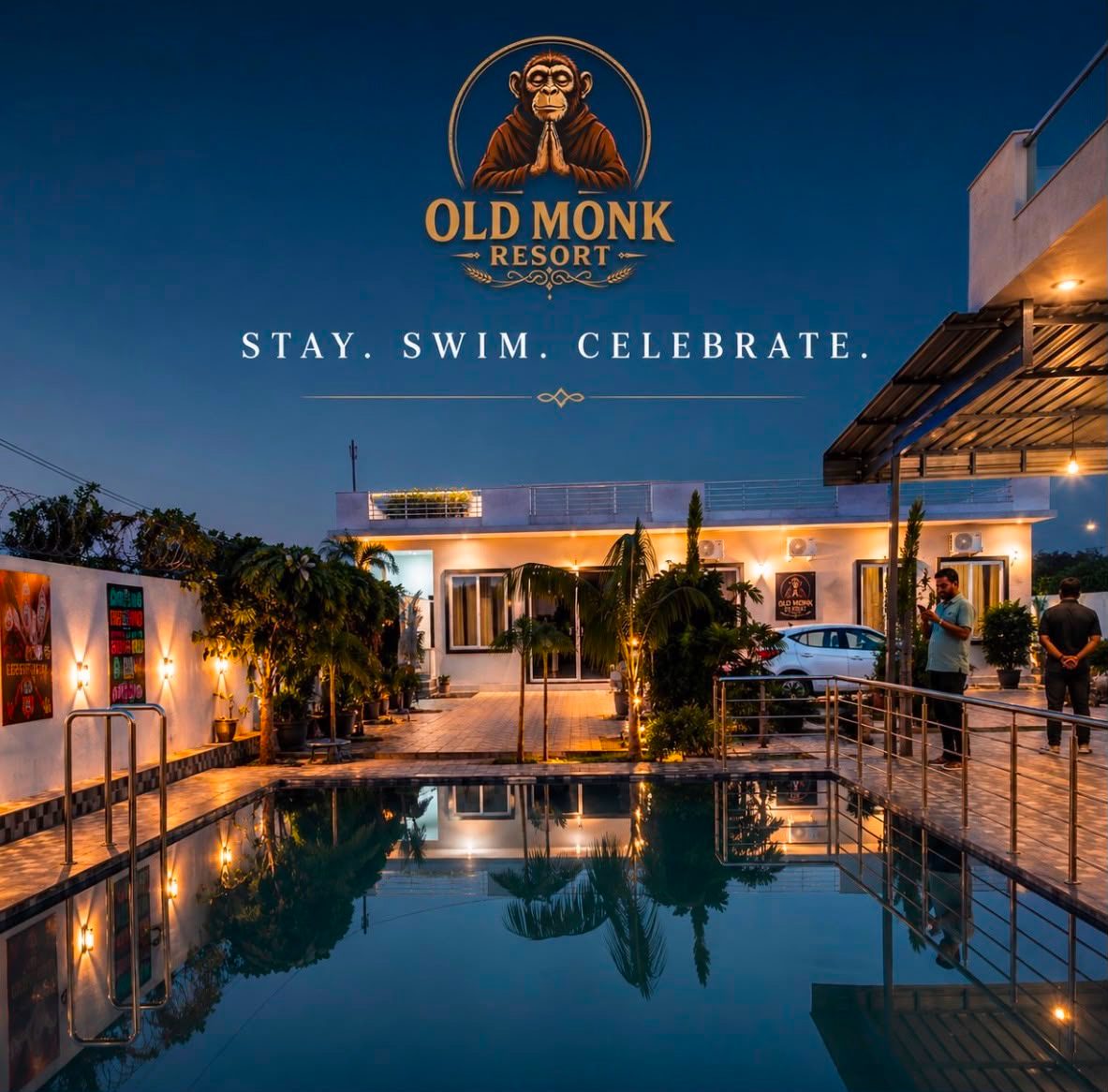 The Old Monk Resort - Private Pool Farmhouse in Kalwar Road, Jaipur