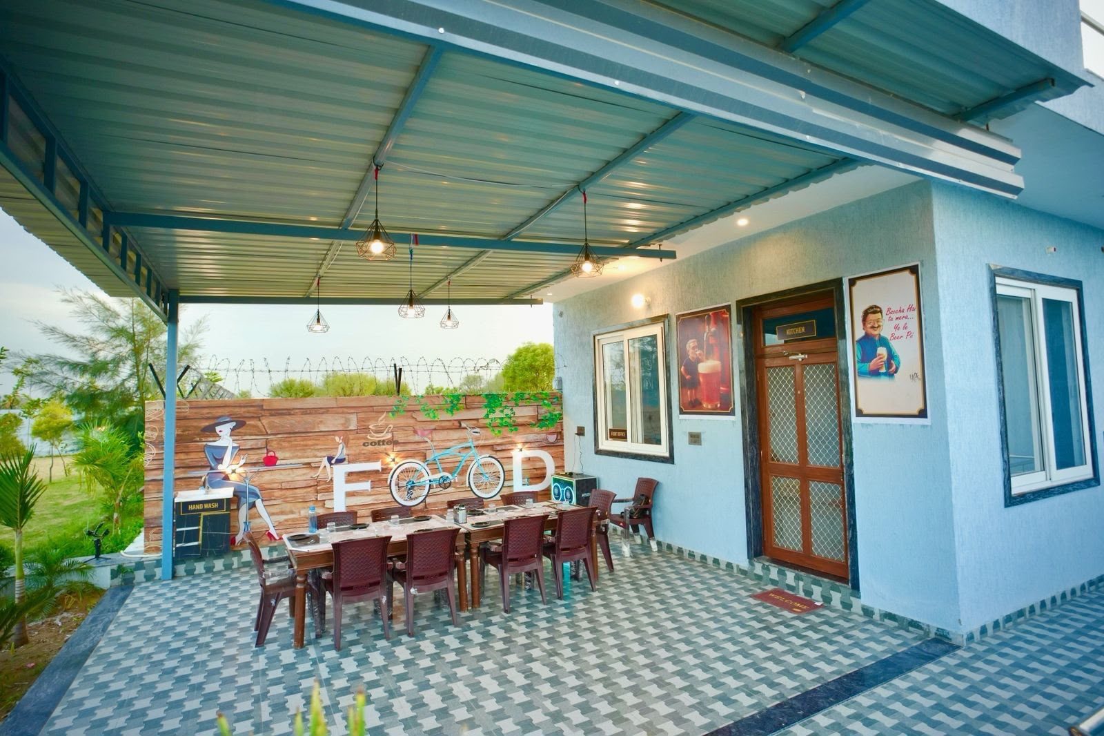 Outdoor dining and celebration lawn at The Old Monk Resort, Kalwar Road, Jaipur (Photo 10)