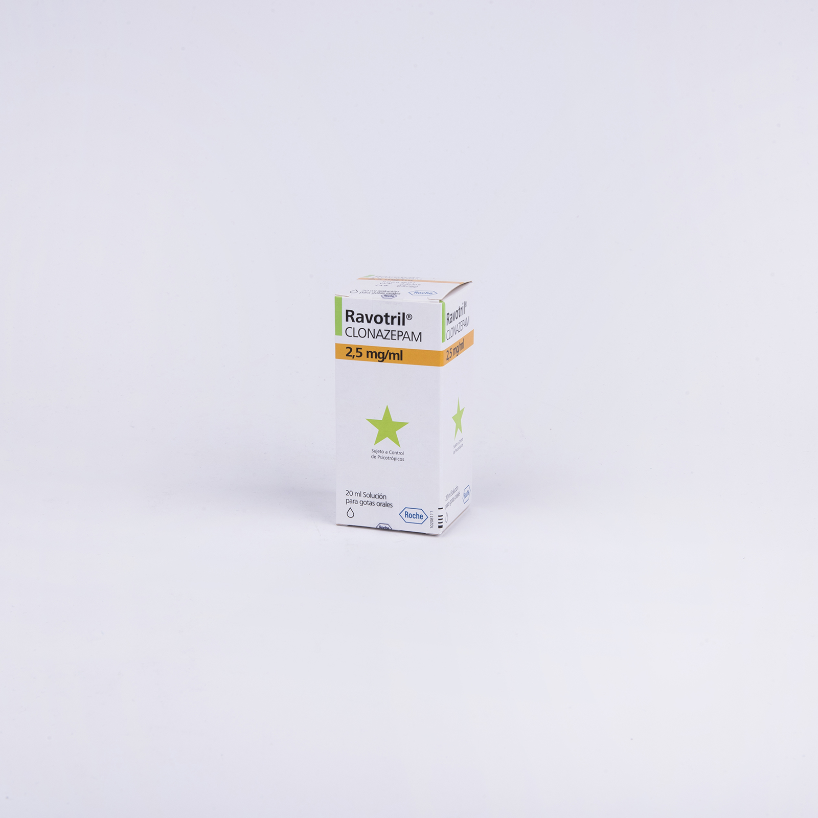 RAVOTRIL GOTAS 20 ML - CLONAZEPAM 2.5 mg/mL