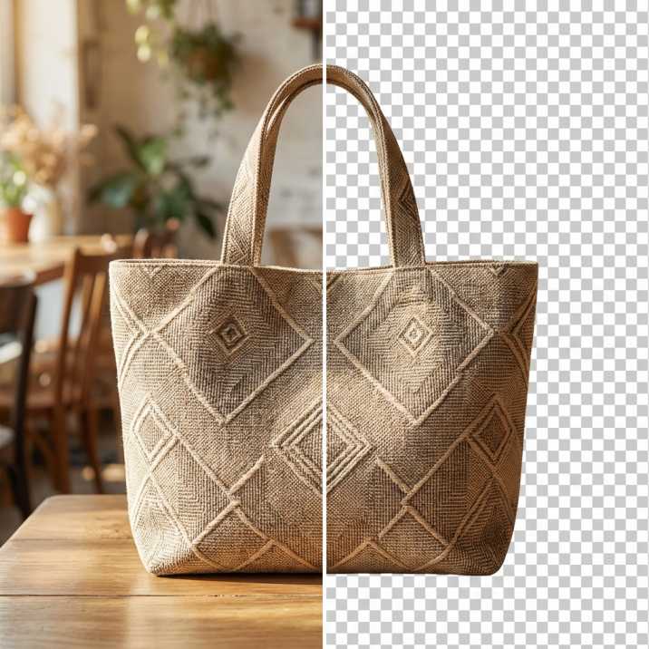 Remove Background result — clean cutout with transparent background