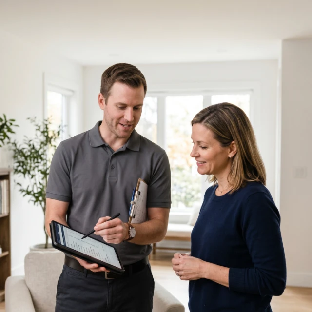 Consulting with a mold inspector