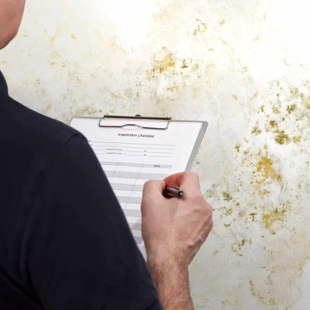 Consulting with a mold inspector
