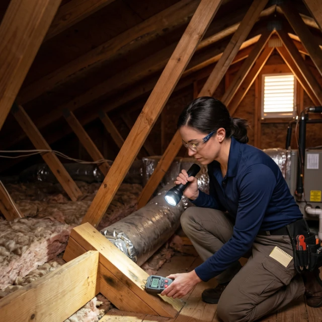 Mold inspection in progress