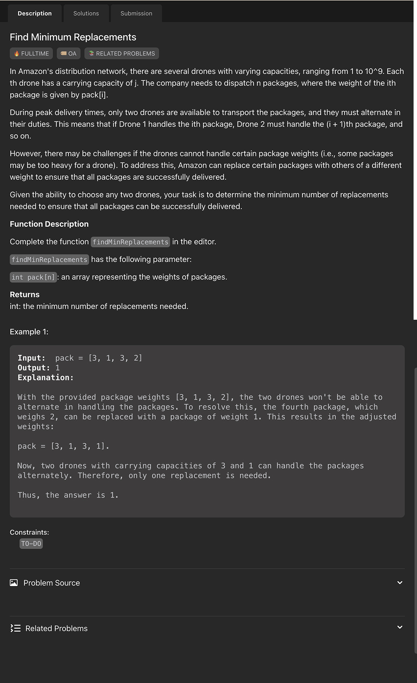 Problem source 1
