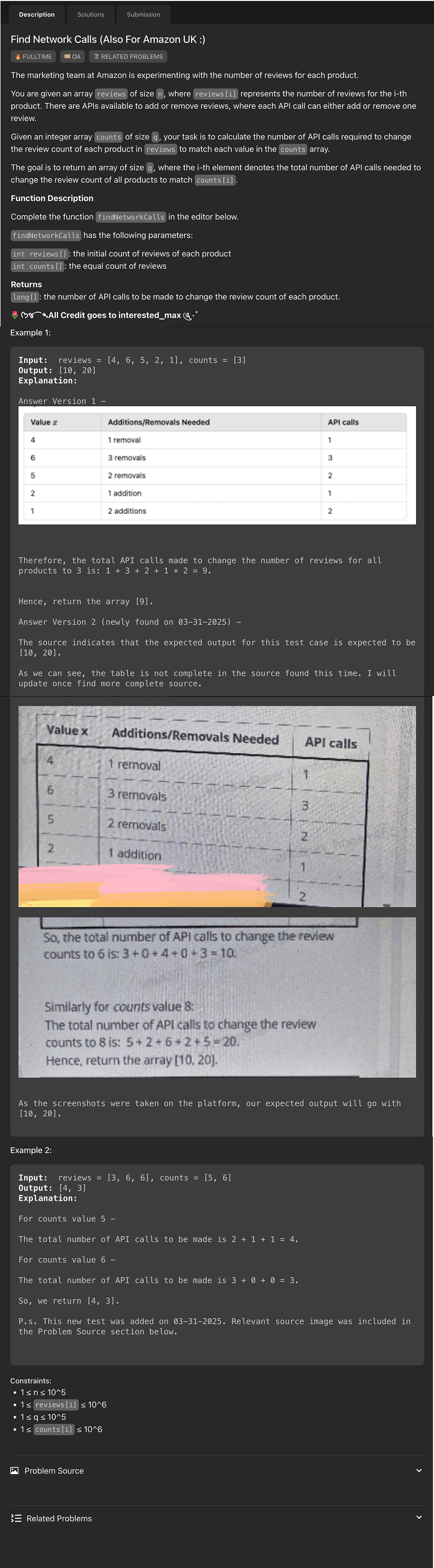 Problem source 1