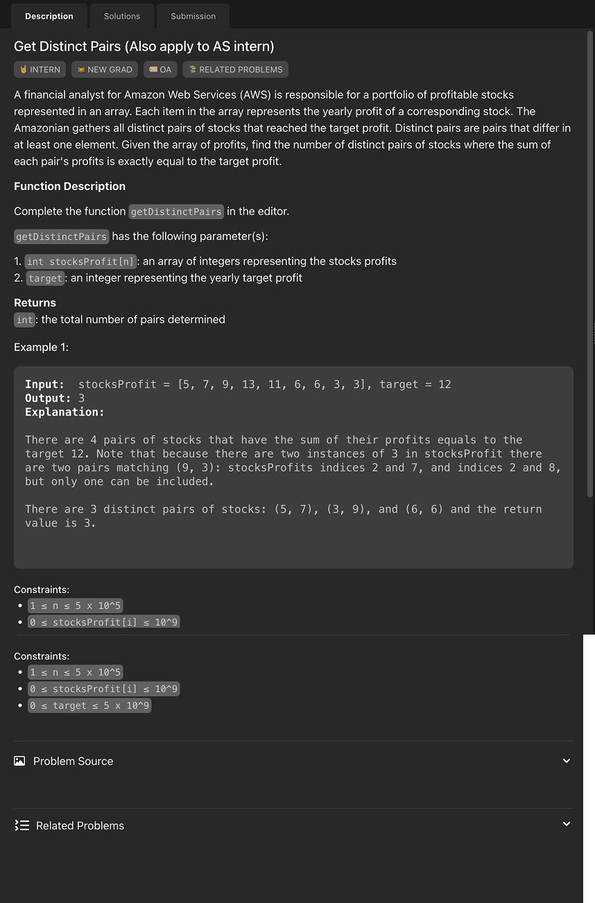 Problem source 1