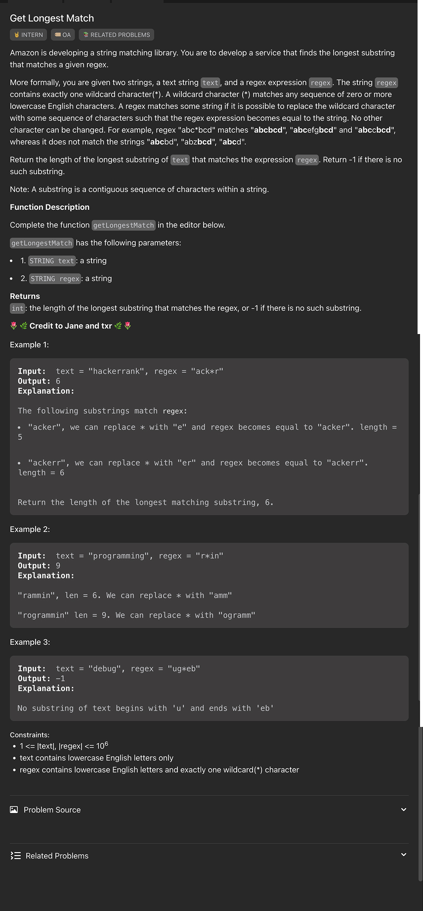 Problem source 1