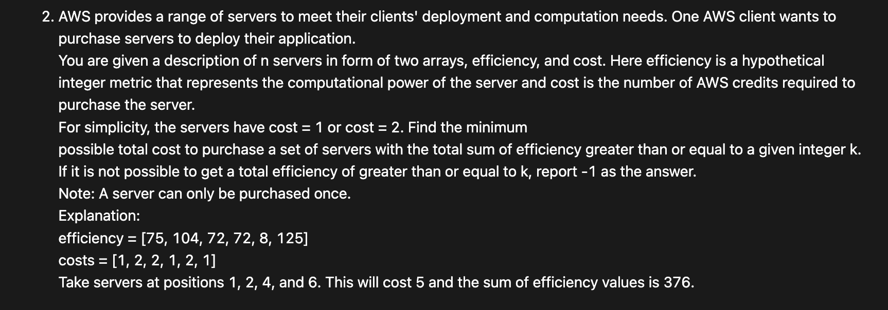 Problem source 1