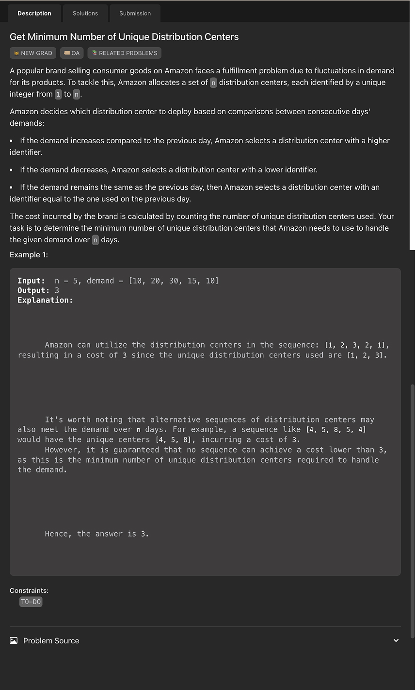 Problem source 1