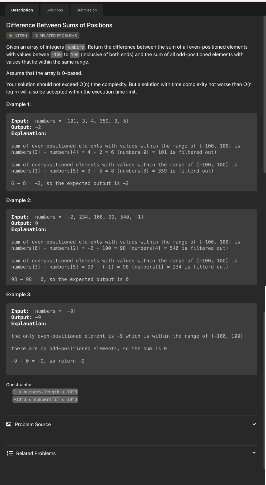 Problem source 1