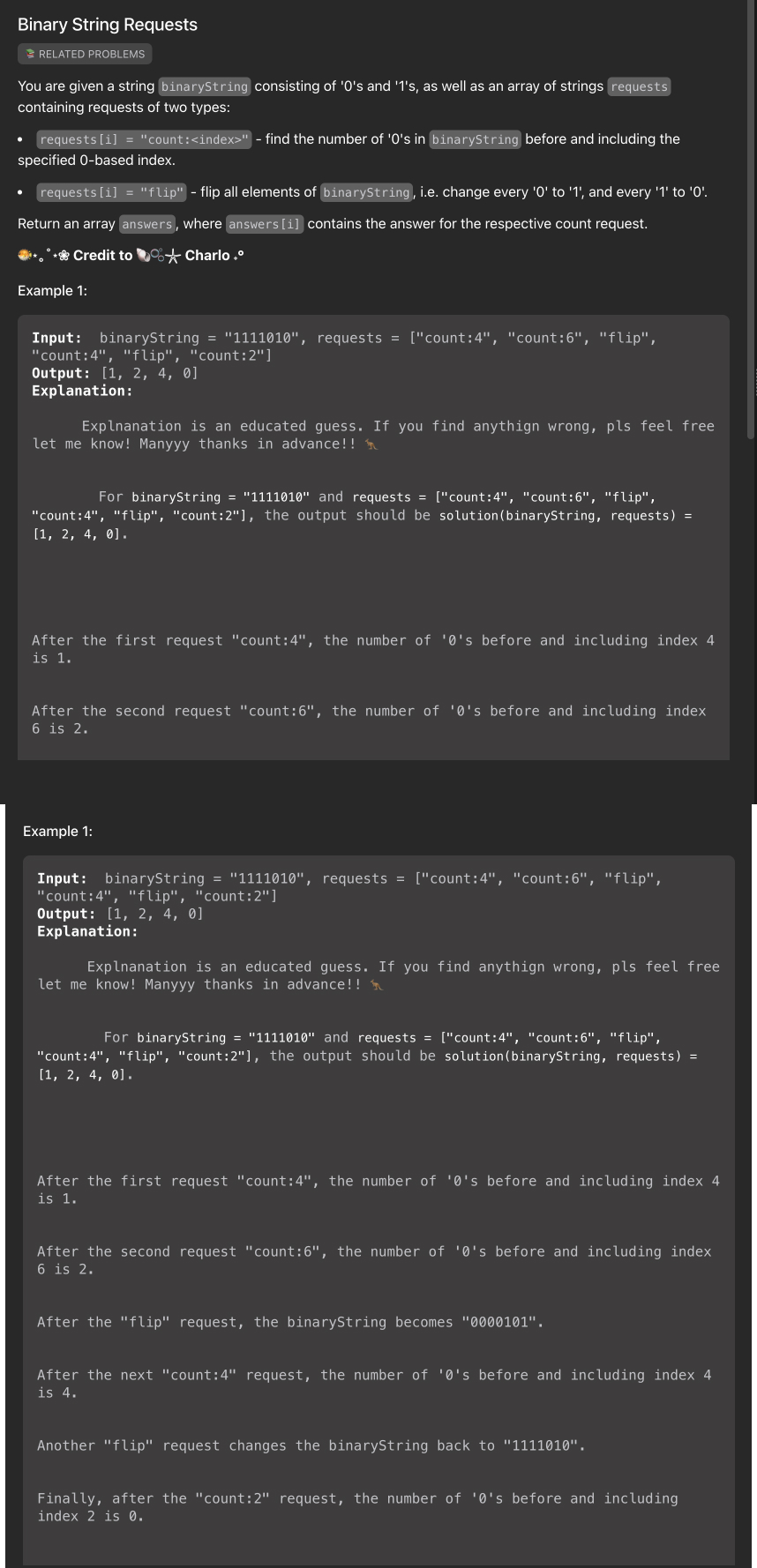 Problem source 1