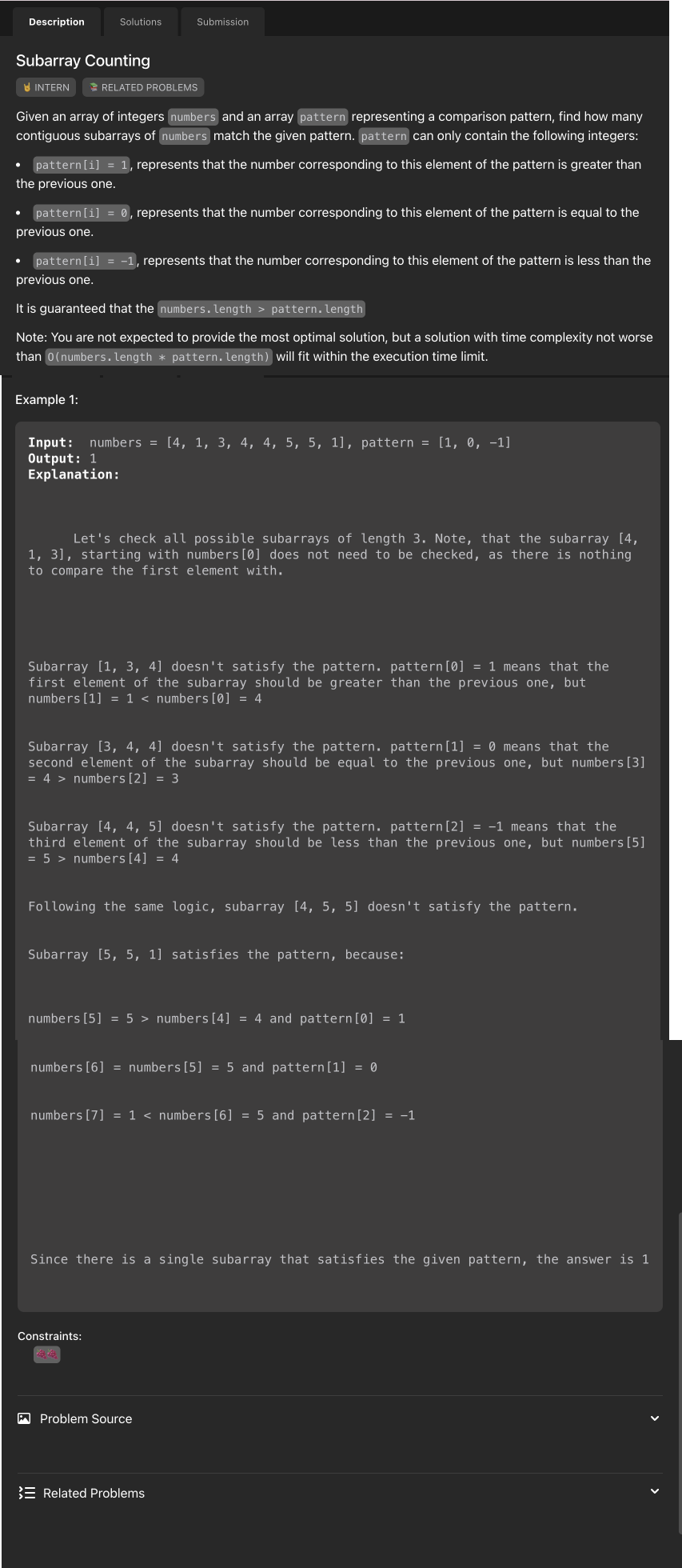 Problem source 1
